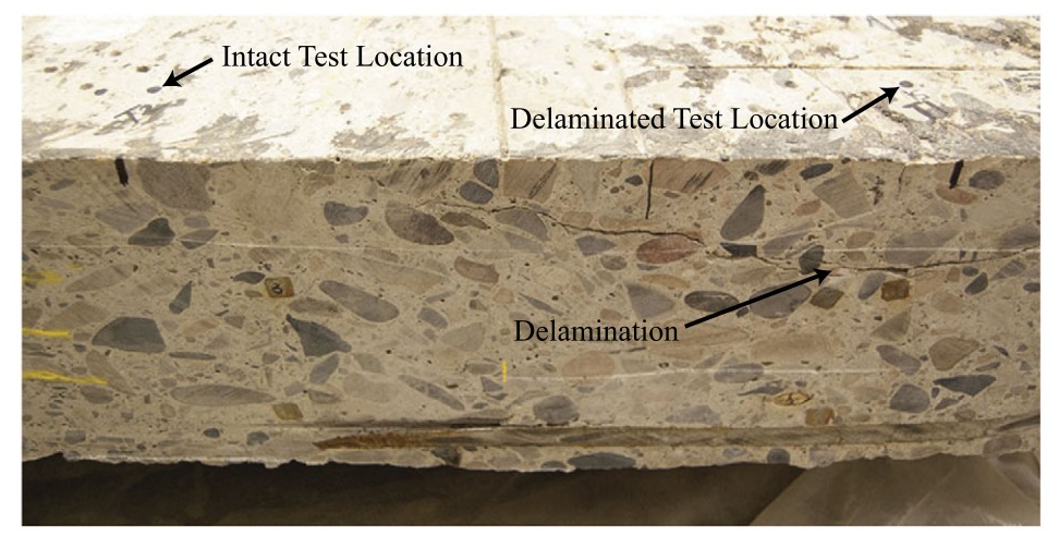 Air coupled Impact echo Delamination Detection In Concrete Using 